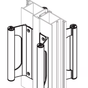 PUXADOR PARA PORTAS E JANELAS DE ESQUADRIAS EM ALUMINIO R.O - PUX-650