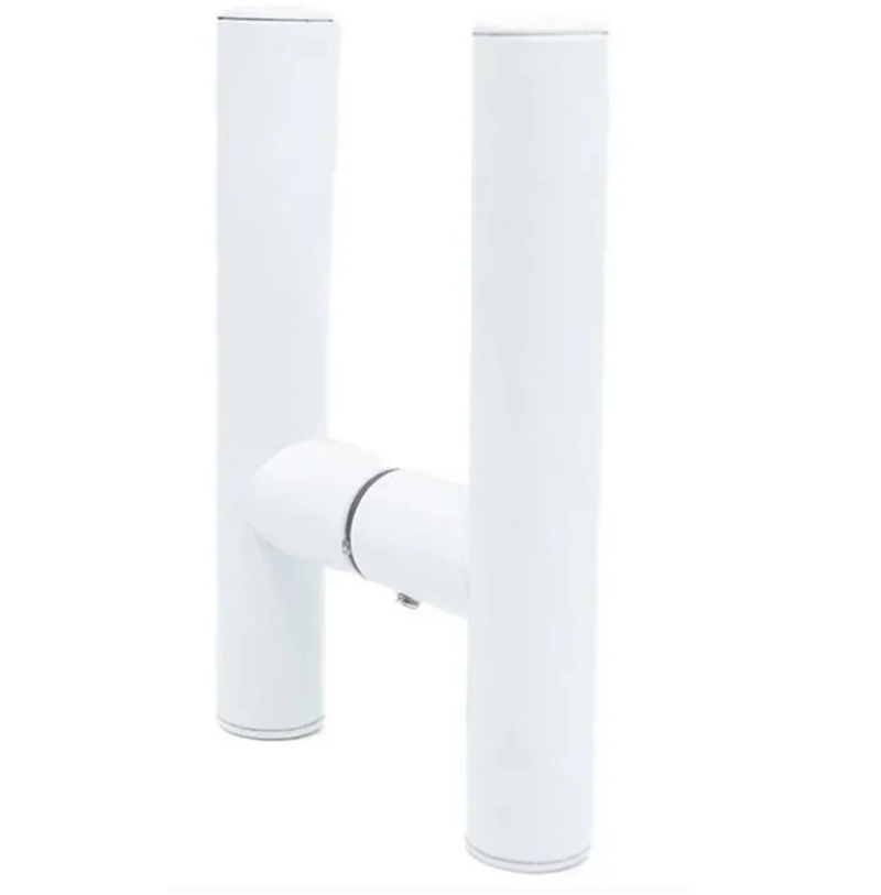 PUXADOR H TUBULAR DE 1 FURO PARA PORTA DE VIDRO