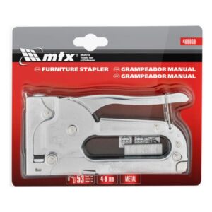GRAMPEADOR MANUAL EM METAL COM AJUSTE DE PRESSÃO  GRAMPOS TIPO 53, 4-14MM - MTX