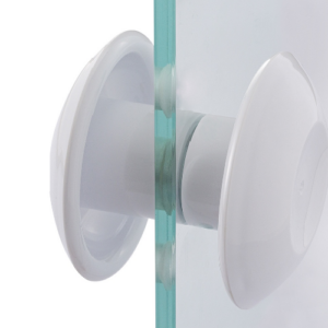 PUXADOR REDONDO 80MM PARA PORTA DE VIDRO DE 01 FURO