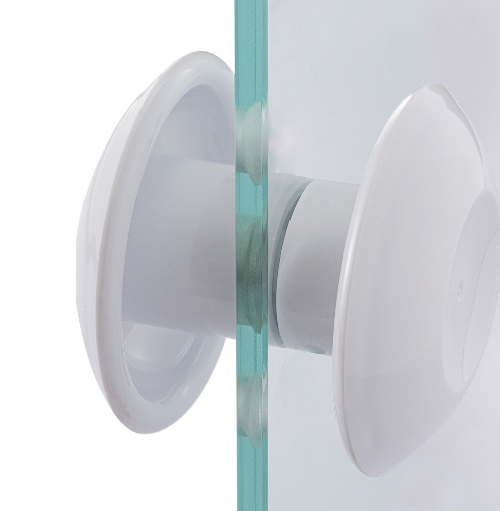 PUXADOR REDONDO 80MM PARA PORTA DE VIDRO DE 01 FURO